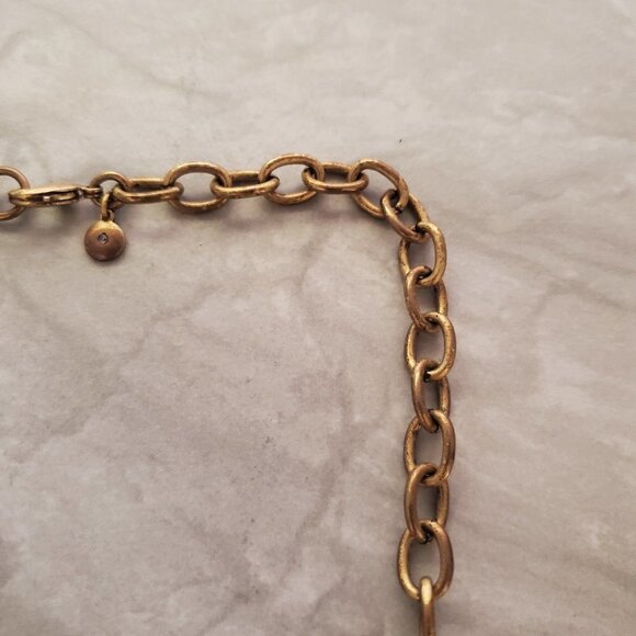 ✨ J.Crew Blue Green Rhinestones Crystals Cluster Statement Necklace ✨ - Picture 12 of 16